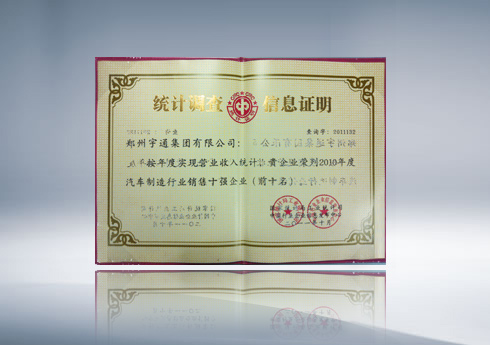 2010年度汽车制造行业销售十强企业（前十名）